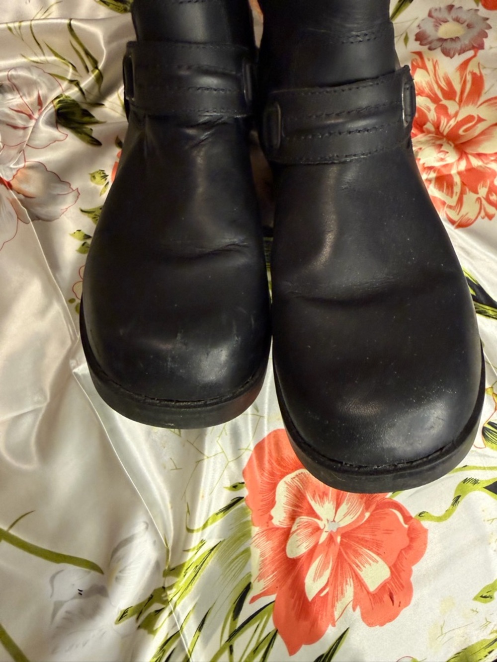 Harley-Davidson Women's Black Leather Mid-Calf Harness Boots - Picture 5 of 14